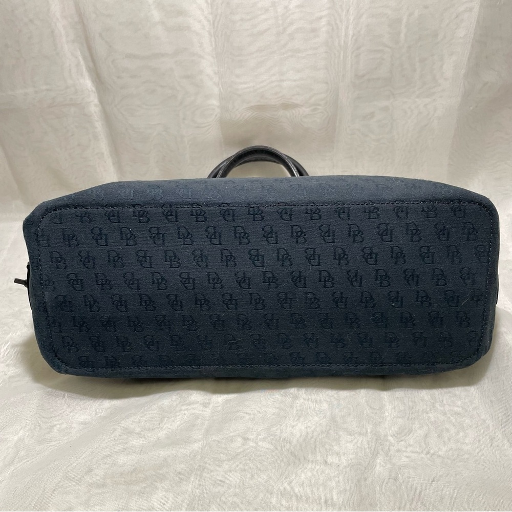 Dooney & Bourke Mini Tassel Tote and Wristlet,  Signature Black Canvas - Picture 5 of 14